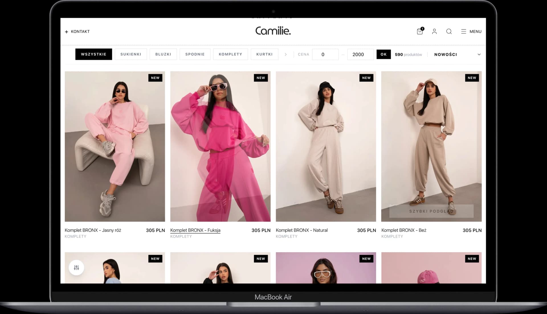 Camilie.com – widok 2