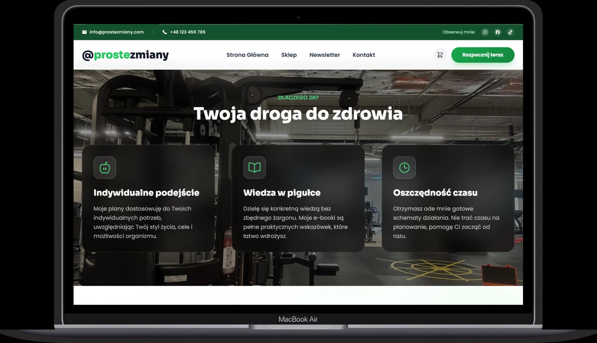 Proste Zmiany – realizacja strony internetowej